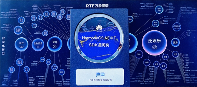 助力开发者升级音视频体验声网荣获HarmonyOS NEXT SDK星河奖(图1)