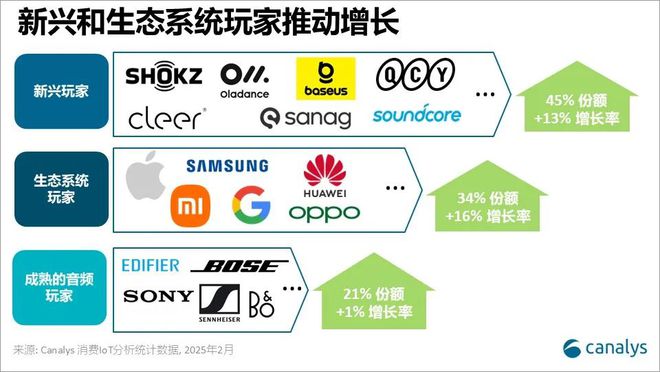 Canalys：2024年全球个人智能音频设备出货量达455亿台 同比增长112%(图2)