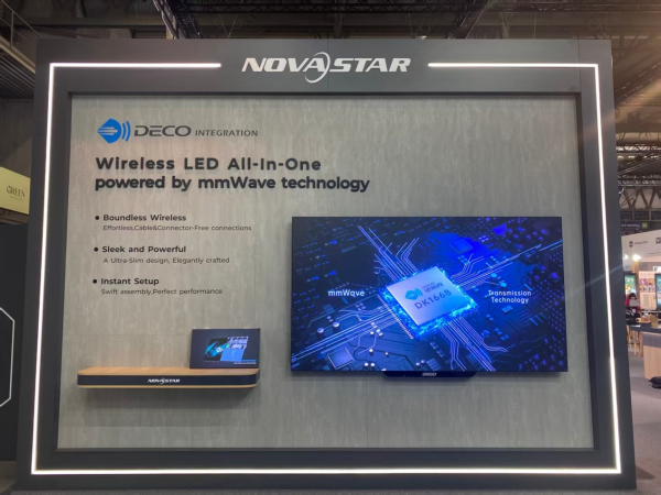 毫米波无线连接LED一体机亮相ISE2025 加速实现“大、薄、美”(图1)