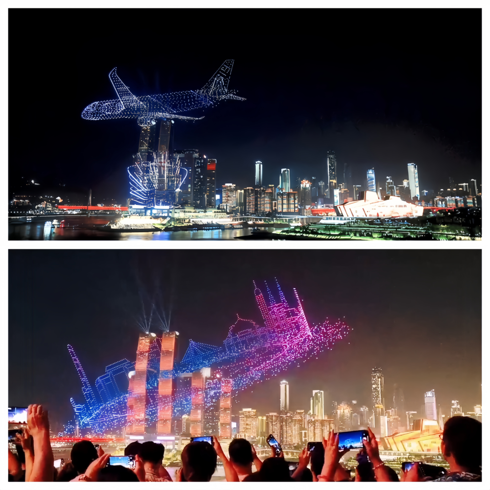 经济政策一线微观察｜低空经济点亮夜消费 无人机“科技流量”激活文旅新动能(图1)