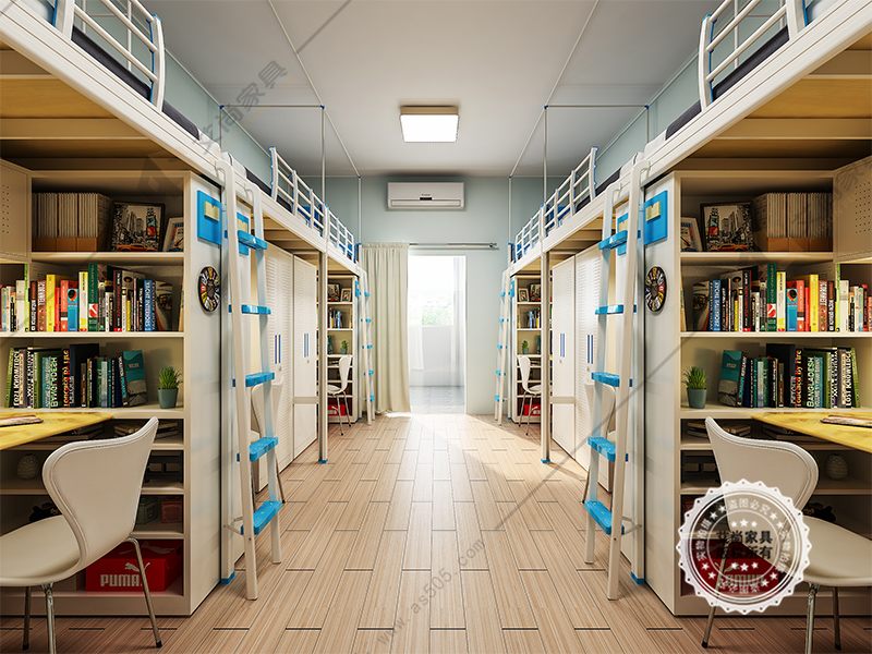 宿舍公寓床配置方案四人间-八人间宿舍(图4)