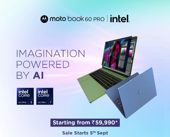 摩托罗拉moto Book 60 Pro笔记本发布 不到5000元(图2)