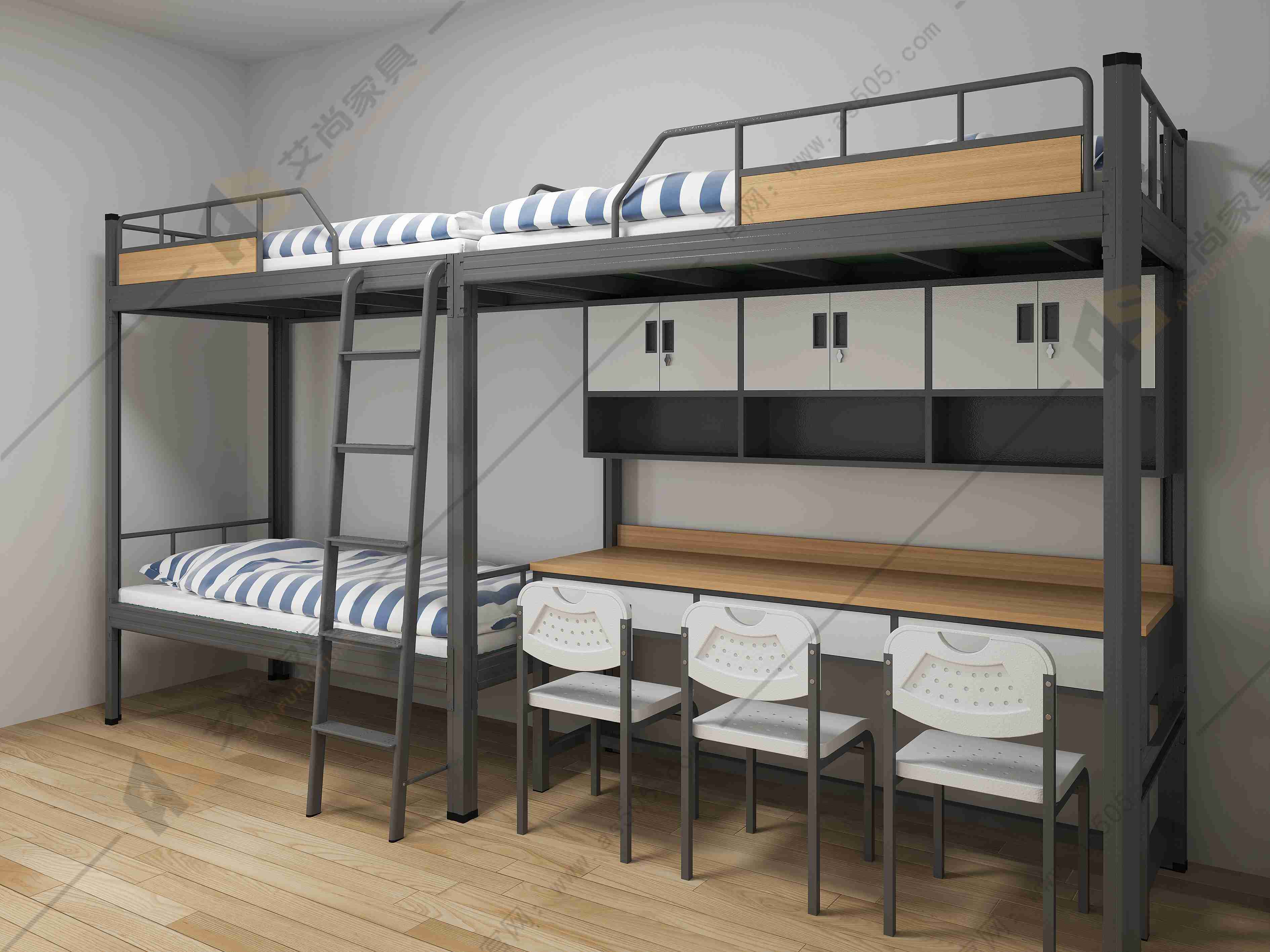 学生宿舍公寓床有哪些常见的分类？(图1)